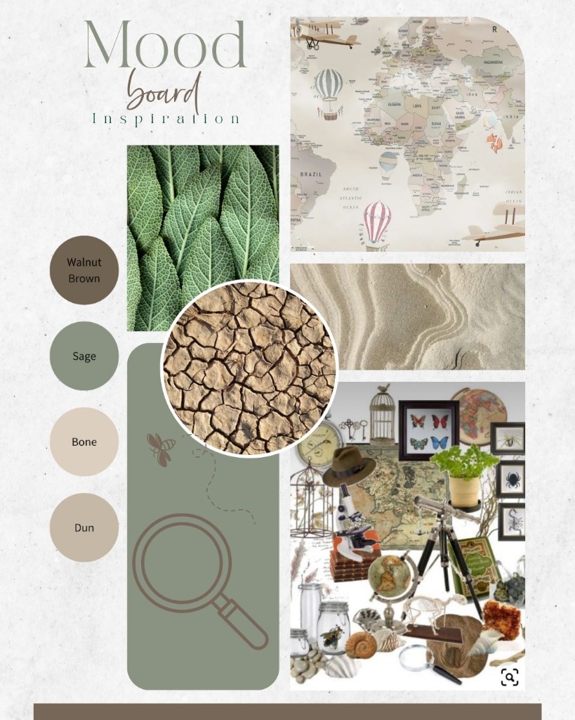 The Adventurer Bedroom Concept - Moodboard
