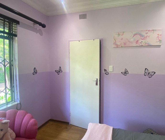 Little girl room butterfly theme after - Fay Furnishings